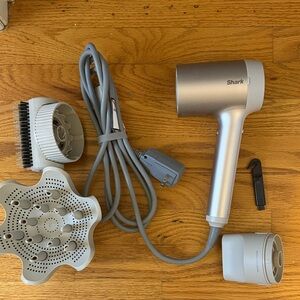 Shark Professional Silver Hair Dryer with Attachments